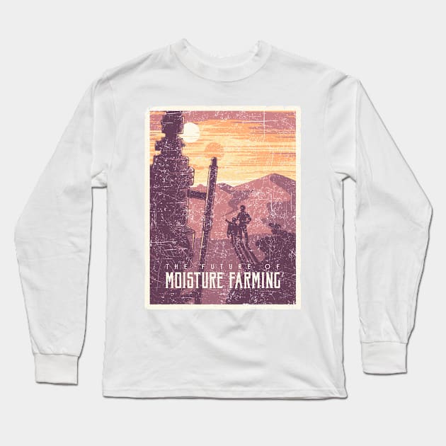 The Future of Moisture Farming Long Sleeve T-Shirt by djkopet